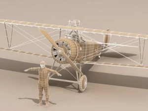nieuport 17 lafayette escadrille 3D Model