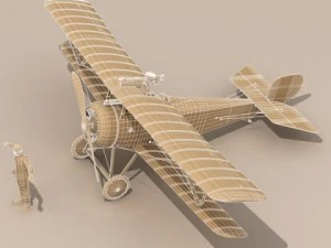 nieuport 17 lafayette escadrille 3D Model