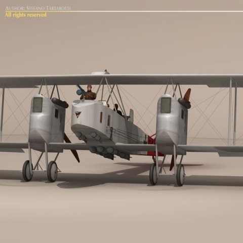 gotha giv bomber 3D Model .c4d .max .obj .3ds .fbx .stl .blend 