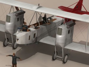 gotha giv bomber 3D Model