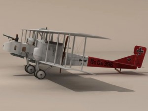 gotha giv bomber 3D Model