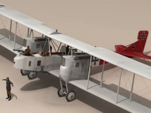 gotha giv bomber 3D Model