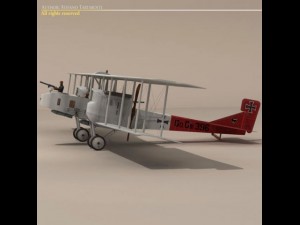 gotha giv bomber 3D Model