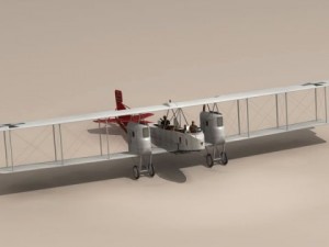 gotha giv bomber 3D Model
