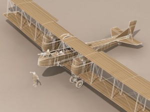 gotha giv bomber 3D Model