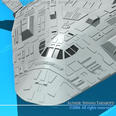 sci fi space shuttle 3D Model .c4d .max .obj .3ds .fbx .stl .blend 