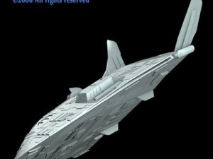 sci fi space shuttle 3D Model
