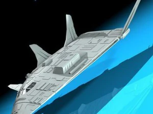 sci fi space shuttle 3D Model