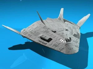 sci fi space shuttle 3D Model