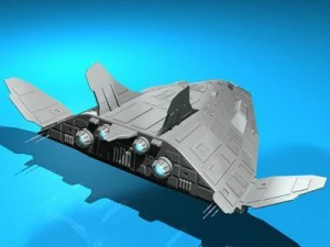 sci fi space shuttle 3D Model