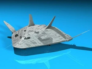 sci fi space shuttle 3D Model
