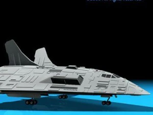 sci fi space shuttle 3D Model