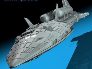 spaceship 3 3D Model