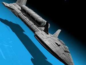 spaceship 3 3D Model