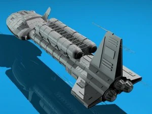 spaceship 3 3D Model