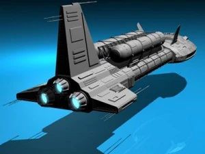 spaceship 3 3D Model