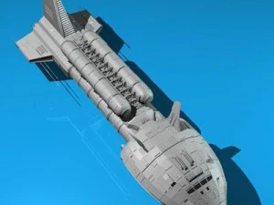 spaceship 3 3D Model