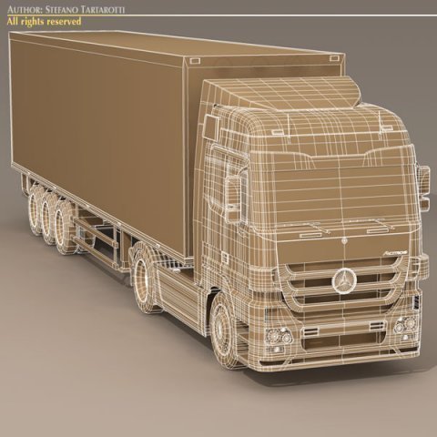 Mercedes Actros Megaspace 3D Модель In Грузовик 3DExport