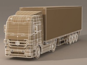 mercedes actros megaspace Modelo 3D