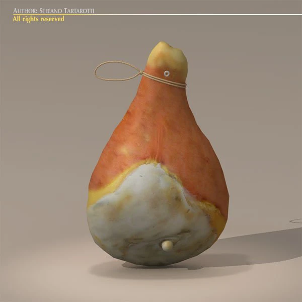 prosciutto 3D Model .c4d .max .obj .3ds .fbx .stl .blend 
