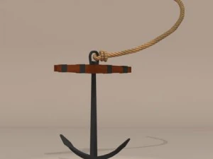 帆船のアンカー 3Dモデル