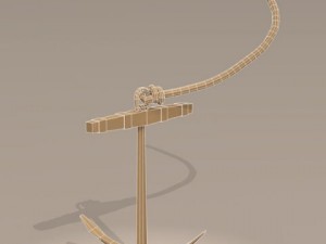 sailing vessel anchor 3D-Modell