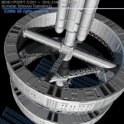 space station_2 Modello 3D .c4d .max .obj .3ds .fbx .stl .blend 
