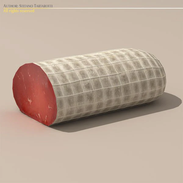 bresaola 3D Model .c4d .max .obj .3ds .fbx .stl .blend 