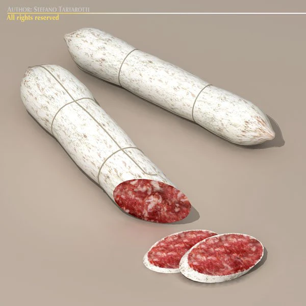 salame 3D Model .c4d .max .obj .3ds .fbx .stl .blend 