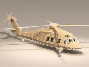mh60 stealth blackhawk 3D Model