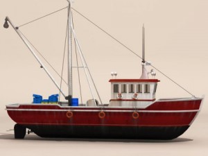 fishing boat Modèle 3D