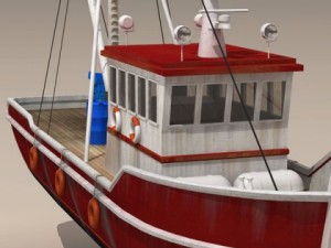fishing boat Modèle 3D