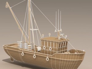 fishing boat Modèle 3D