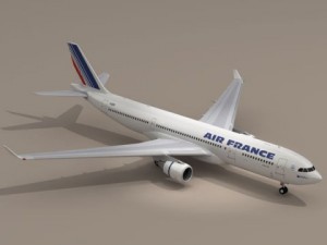 airbus a330200 air france 3D Модель