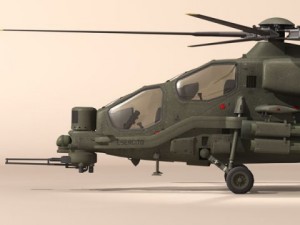 agusta a129 mangusta textured 3D Model