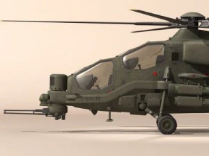 agusta a129 mangusta texturizado Modelo 3D