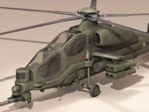 agusta a129 mangusta textured 3D Model