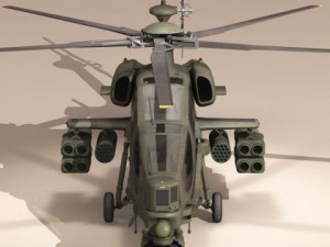 agusta a129 mangusta textured 3D Model