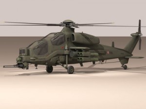 agusta a129 mangusta textured 3D Model