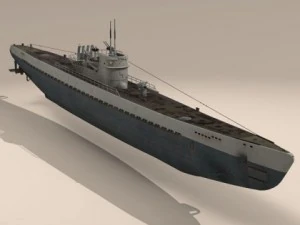 U-Boot Typ IX 3D Modell