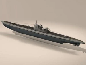 type ix uboat submarine 3D Model