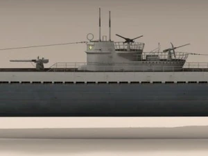 type ix uboat submarine 3D Model