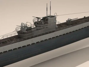 type ix uboat submarine 3D Model