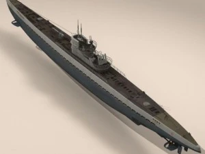 type ix uboat submarine 3D Model