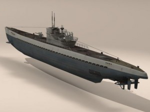 type ix uboat submarine 3D 모델