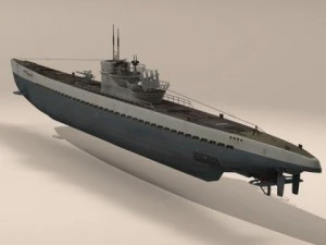 type ix uboat submarine 3D Model