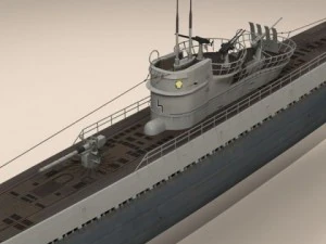 type ix uboat submarine 3D Model