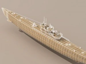 type ix uboat submarine 3D Model