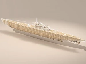 type ix uboat submarine 3D Model
