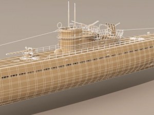 type ix uboat submarine 3D 모델